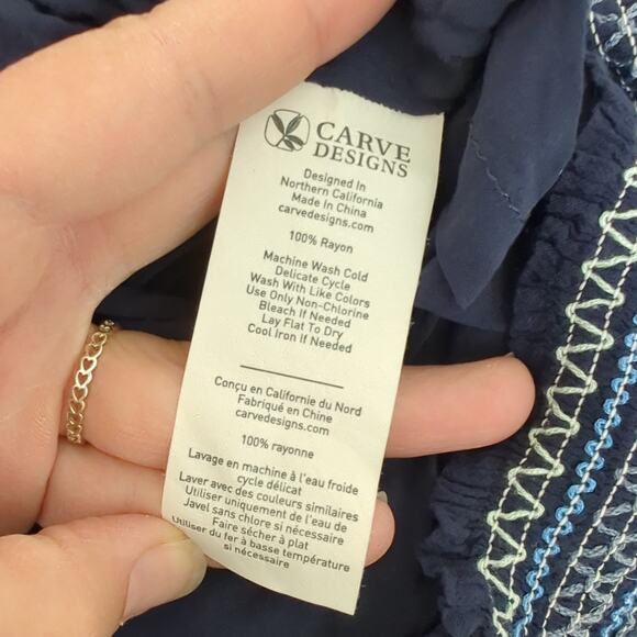 Carve Designs Womens Casual Blue Stretchy Skirt Size Large Mini Summer Outdoorsy - Picture 4 of 5